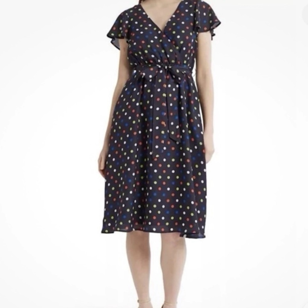 Polka Dot Wrap Dress